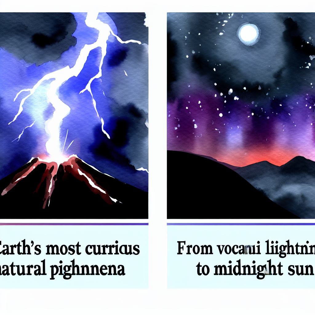 Fenômenos Naturais Mais Curiosos da Terra: Dos Relâmpagos Vulcânicos ao Sol da Meia-noite