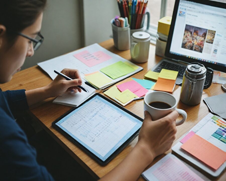 Como organizar sua rotina eficientemente com um planner digital