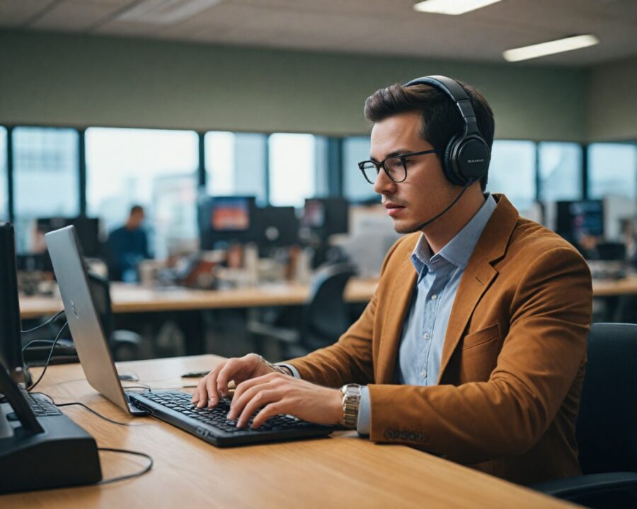 Como fones de ouvido com cancelamento de ruído aumentam a produtividade no trabalho