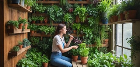 Como criar uma horta vertical usando materiais simples em casa