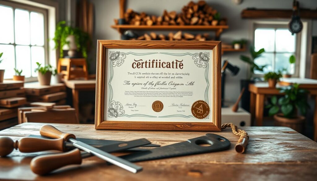 certificado de marcenaria