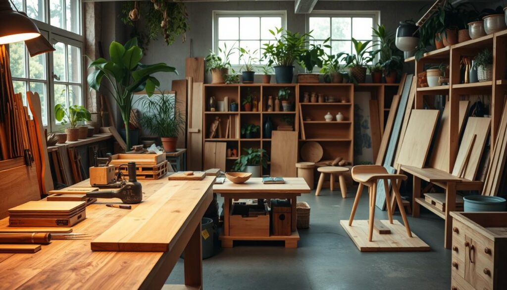 Materiais sustentáveis e acessíveis em marcenaria