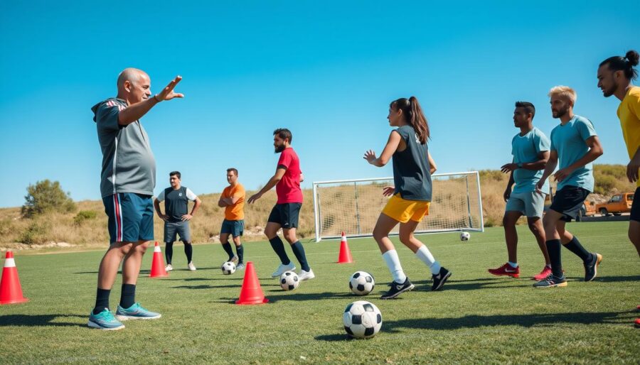 Como melhorar no futebol com treinos simples e eficazes