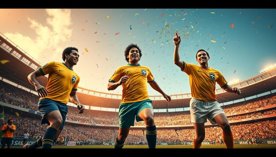 Os maiores jogadores de futebol de todos os tempos no Brasil