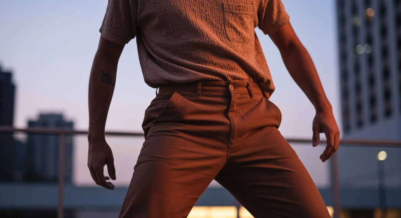 A person dancing dynamically to Brazilian rhythms in an urban setting at dusk, showcasing the nation's vibrant cultural pulse.